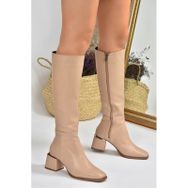 Fox Shoes L524600009 Ten Suni Deri Kadın Çizme
