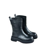 Fox Shoes L610067109 Siyah Kalın Tabanlı Günlük Kadın Bot