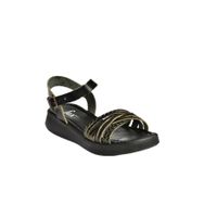 Fox Shoes M291030503 Siyah Hakiki Deri Günlük Kadın Sandalet