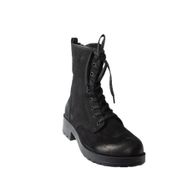 Fox Shoes N555400101 Siyah Hakiki Deri Nubuk Günlük Kadın Postal Bot