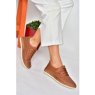 Fox Shoes P555004703 Taba Bağcıklı Kadın Günlük Ayakkabı
