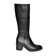 Fox Shoes R404800509 Siyah Suni Deri Alçak Topuklu Kadın Çizme