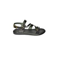 Fox Shoes S2910184 03 Hakiki Deri Siyah Kadın Sandalet