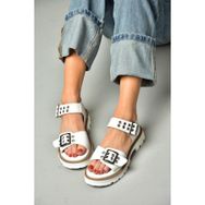 Fox Shoes S996074009 Beyaz Suni Deri Kadın Sandalet