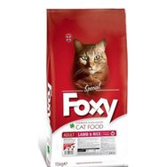 Foxy 15 kg Kuzulu ve Pirinçli Yetişkin Kedi Maması
