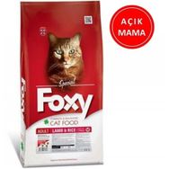 Foxy 32/10 Kuzu Etli Yetişkin Açık 1 kg Kedi Maması