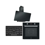 Franke Fpj 915 V Bk A Black Davlumbaz Fhng 905 4g Tc He Bk C Black Ocak Fsl 86 H Bk Black Fırın Ankastre Set