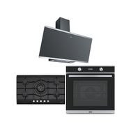 Franke Fpj 915 V Bk/ss Davlumbaz Fhng 905 4g Tc Bk C Ocak Fsm 86 H Xs Fırın Siyah/inox Ankastre Set