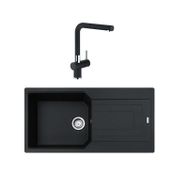 Franke Urban Ubg 611-100 Nero Granit Evye Actıve Batarya Set