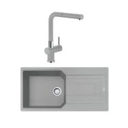 Franke Urban UBG 611-100 Sahara Tek Gözlü Armatürlü Granit Eviye Seti