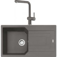 Franke Urban UBG 611-86 Stone Grey Granit Eviye-Active Plus Doccia Batarya Seti