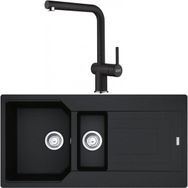 Franke Urban UBG 651-100 Nero Granit Eviye-Active Plus Doccia Batarya Seti