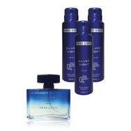 Free Love 100 ml Silver Night Edp Erkek Parfüm ve 3x150 ml Deodorant