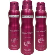 Free Love Eurodream 3x150 ml Kadın Sprey Deodorant