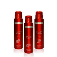 Free Love Silver Night 3x150 ml Pudrasız Erkek Sprey Deodorant