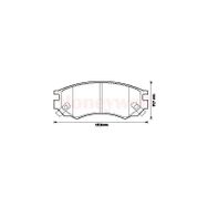 FREN BALATASI ÖN NISSAN SUNNY 2.0 90-95