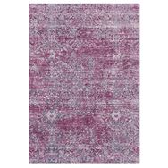 Frenda Home 120x180 cm Mürdüm Eskitme Desenli Dokuma Taban Dijital Baskılı Halı