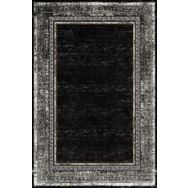 Frenda Home 80 x 200 Siyah Çerçeve Desenli Pamuk Taban Dijital Baskılı Halı