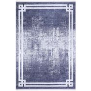 Frenda Home Antrasit 180x280 Çerçeve Desenli Dijital Baskılı Pamuk Taban Halı