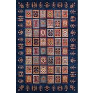 Frenda Home Binbirgece Pamuk Taban Dijital Baskılı Lacivert 80x300 cm Salon Halı