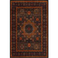 Frenda Home Fas Kapısı Desenli Pamuk Taban Turuncu 100x200 cm Salon Halı