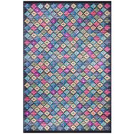 Frenda Home Kilim Desen Pamuk Taban Baskılı Siyah 100x200 cm Salon Halı