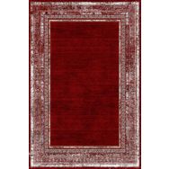 Frenda Home Kırmızı 140x200 Çerçeve Desenli Dijital Baskılı Pamuk Taban Halı