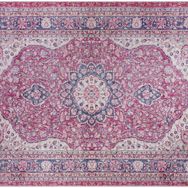 Frenda Home Vintage Desenli Kırmızı 80x200 Pamuk Taban Baskılı Halı