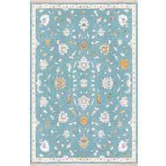 Frenda Home Vintage Desenli Mavi 180x280 Dokuma Pamuk Taban Dijital Dekoratif Halı