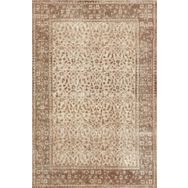 Frenda Home Vintage Desenli Pamuk Taban Vizon 80x200 Yıkanabilir Dijital Baskılı Halı