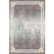 Frenda Home Yeşil 160x230 Çerçeve Desenli Dijital Baskılı Pamuk Taban Halı