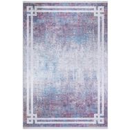 Frenda Home Yeşil 80x150 Çerçeve Desenli Dijital Baskılı Pamuk Taban Halı