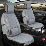 Fresh Start Bmw 2 Serisi 218 Uyumlu Lüx Deri Ön Arka Takım Antalya Serisi Gri Oto Koltuk Kılıfı