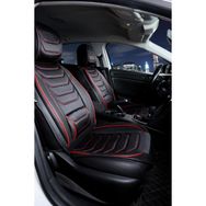 Fresh Start Bmw 2 Serisi 218 Uyumlu Lüx Deri Ön Arka Takım Sport Series Siyah Kırmızı Oto Koltuk Kılıfı