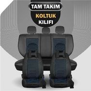 Fresh Start Bmw 3 Serisi 316 Lüx Full Deri Ön Arka Takım Giydirme Tip Siyah Mavi Oto Koltuk Kılıfı