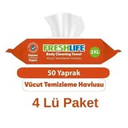 Freshlife 4x50 Adet Vücut ve Perine Temizleme Havlusu