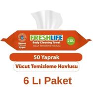 Freshlife 6x50 Adet Vücut ve Perine Temizleme Havlusu
