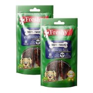 Freshy Beefy Twists Sığırlı 2x75 gr Köpek Ödül Maması