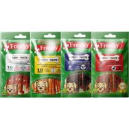 Freshy Kurutulmuş Sığır Ördek Tavuk Kuzu Etli Karışık Paket 4'lü Set Köpek Ödül Kemiği