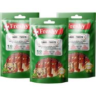 Freshy Lamb Twists 3'lü 30 Adet Kuzu Etli Burgu Çubuk