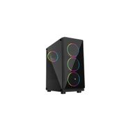 Frisby FC-9355G 600W 80Plus Bronze 4x120 mm Rainbow Fanlı Temperli Camlı Gaming Kasa