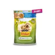 Friskies Junior Tavuklu Pouch 24x100 gr Yavru Köpek Konservesi
