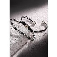 FRNCH FRJ11062-1162-S Makrome Siyah Renk Handmade Bileklik