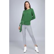 Ftz Women 20-570 Yeşil Kadın Önü İncili Bluz