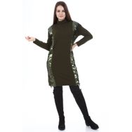 Ftz Women 21-1332 Haki Pul Payet Detay Kadın Tunik