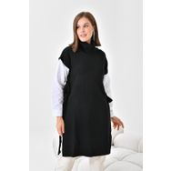 Ftz Women 21-6059 Siyah Kadın Gömlek Kol Tunik