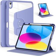 Fuchsia Apple iPad Air 10.9 2022 10. Nesil Uyumlu 360° Dönebilen Standlı Pino Tablet Kılıfı