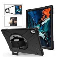 Fuchsia Apple iPad Pro 12.9 2018 3. Nesil Uyumlu Defender Zırh Askılı 360° Standlı Tam Koruma Tablet Kılıfı