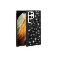 Fuchsia Galaxy S23 Ultra Uyumlu Işıltılı Zarif Parlak Taşlı Telefon Kılıfı