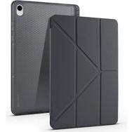 Fuchsia Galaxy Tab S11 Plus ile Uyumlu Siyah Kalem Bölmeli Tri Folding Kılıf